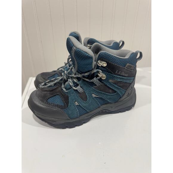 L.L. Bean Tek 2.5 Mid Blue Waterproof Trail Hiking Boots Boys (Size: 5) 286156 - Picture 1 of 9